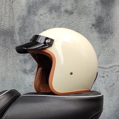 Retro 3/4 Open Face Motorcycle Helmet – DOT Certified | Unisex