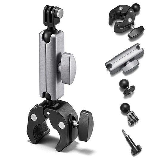 Motorcycle Handlebar & Seatpost Camera Clip Mount – Aluminum Alloy