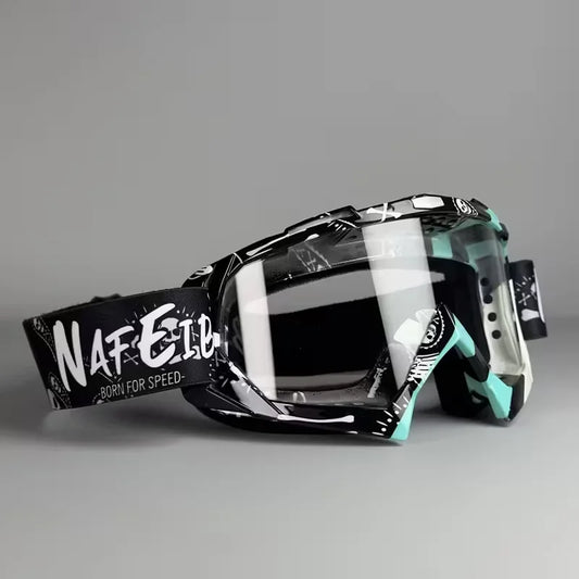 Off-Road Motocross Goggles – Wide Vision PC Lens Riding Eyewear