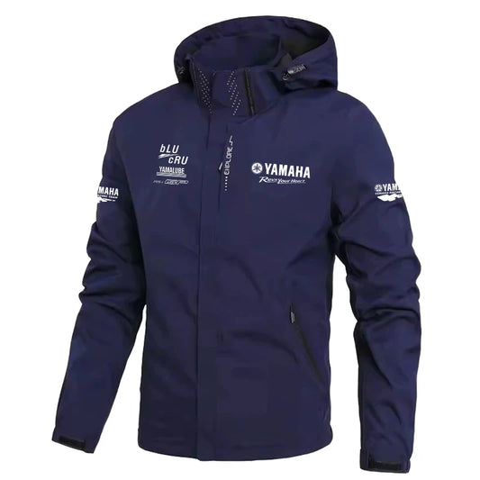 Windproof Waterproof Outdoor Riding Jacket – Detachable Hood, 4-Season