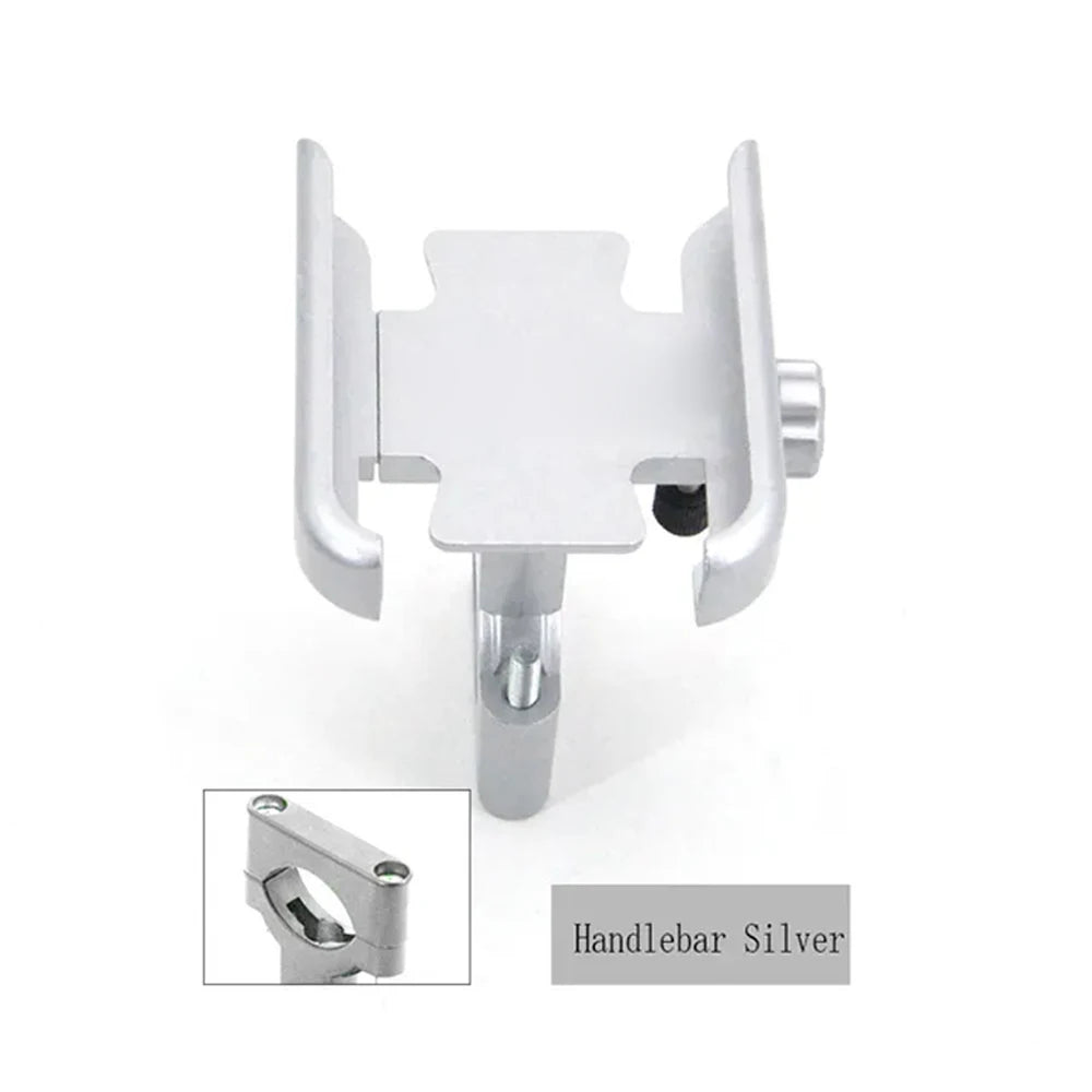 Motorcycle Phone Holder – CNC Aluminum Handlebar & Mirror Mount