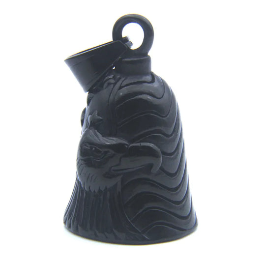 Motorcycle Guardian Bell Pendant – 316L Stainless Steel Biker Charm