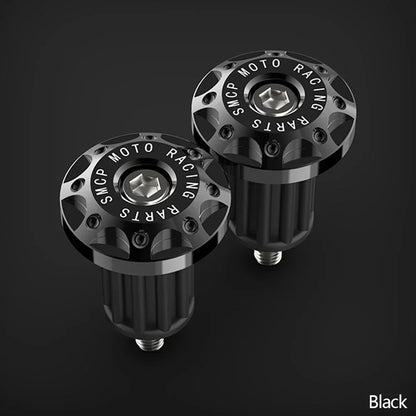 Tappi terminali CNC in alluminio per manubrio – Coppia universale di contrappesi da 22 mm