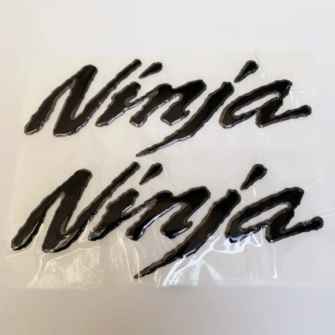 3D Motorcycle Emblem Badge Decal – Tank & Wheel Sticker