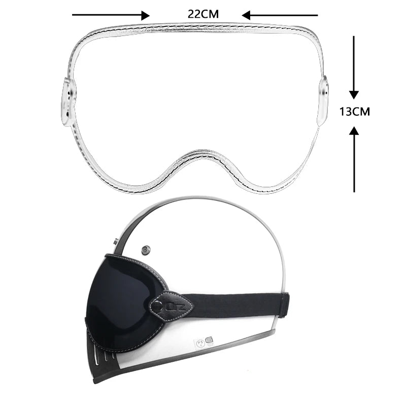 Retro Motorcycle Helmet Goggles – Bubble Lens All-Season