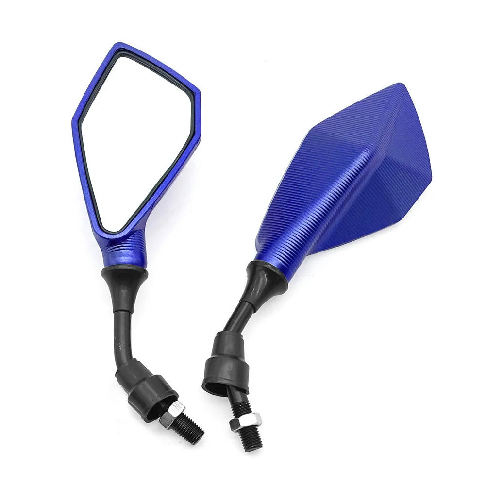 Wide-Angle Adjustable Rearview Mirrors – 10mm ABS Universal Motorcycle Bicycle (Pair)