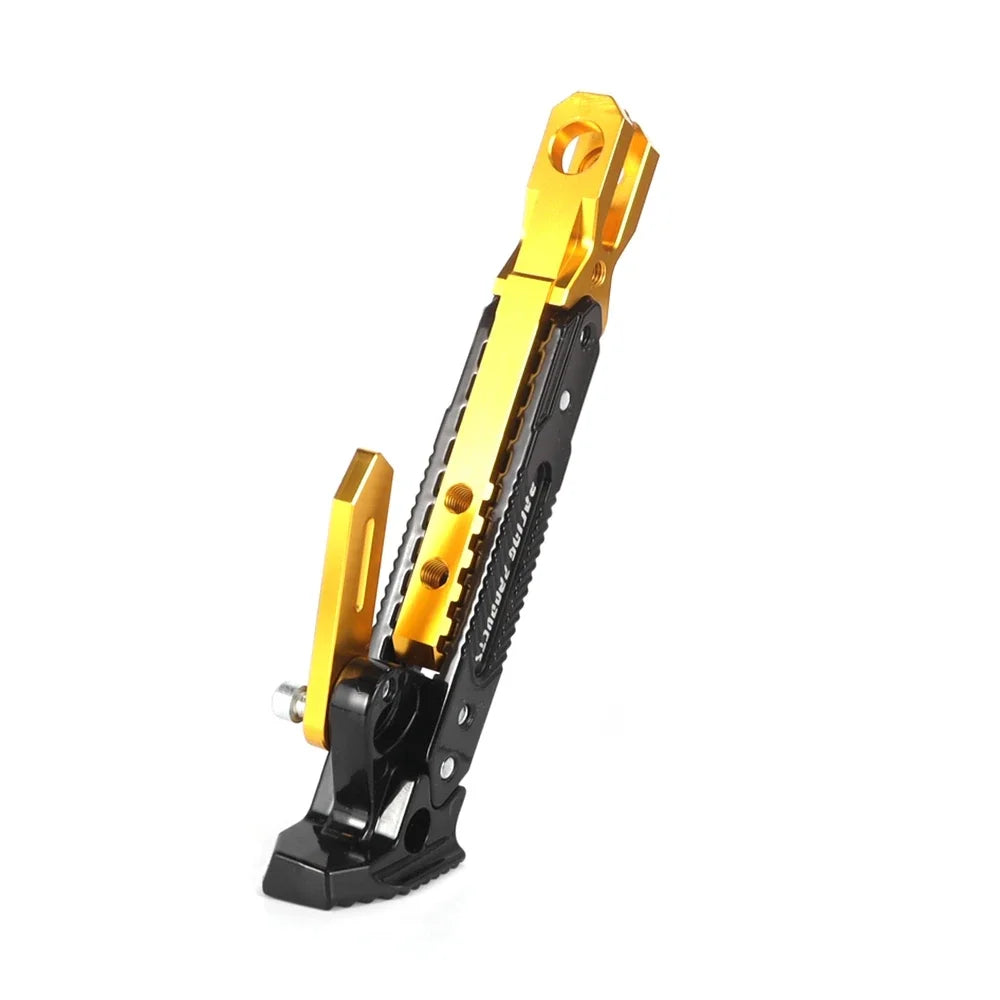 Adjustable CNC Aluminum Motorcycle Side Kickstand – Universal Parking Stand | 5 Colors
