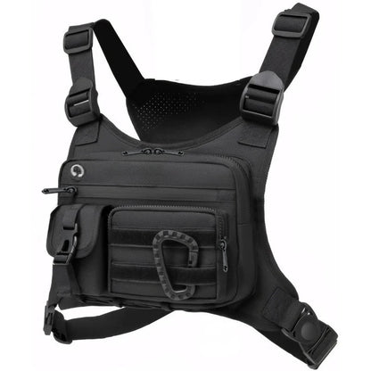 Tactical Chest Rig Bag – Multi-Pocket Nylon Vest Harness