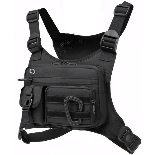 Tactical Chest Rig Bag – Multi-Pocket Nylon Vest Harness