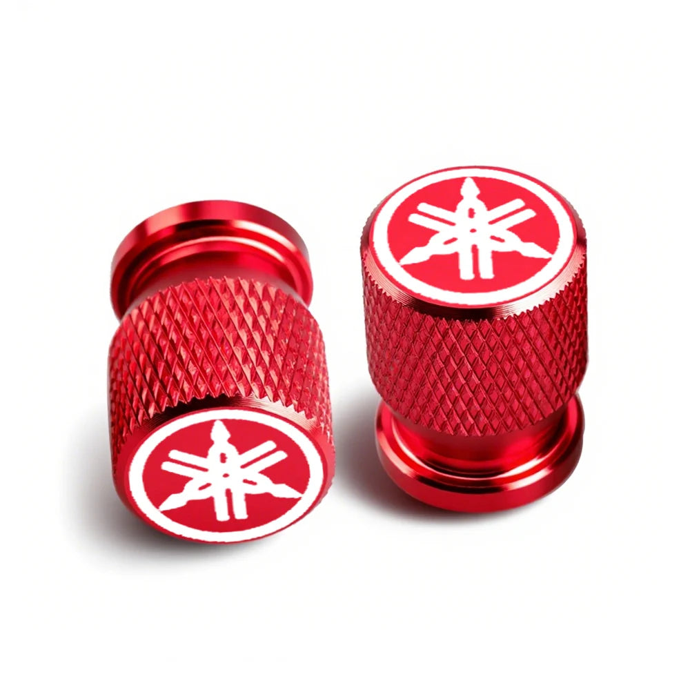 CNC Aluminum Motorcycle Tyre Valve Stem Caps – Set of 2
