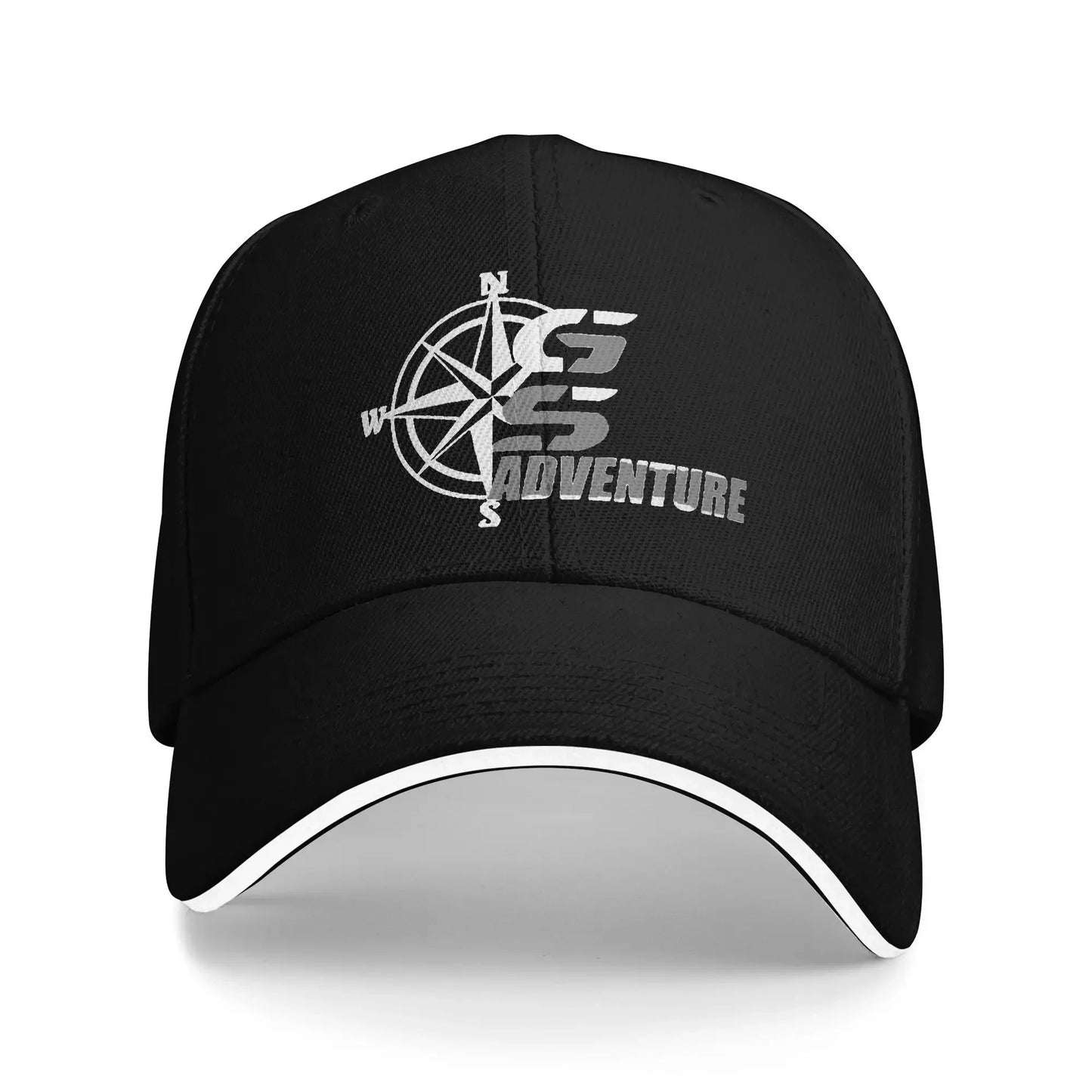 Motorcycle Outdoor Snapback Cap — Sun Protection, Adjustable, 8 Colors