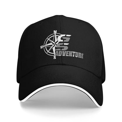 Motorcycle Outdoor Snapback Cap — Sun Protection, Adjustable, 8 Colors