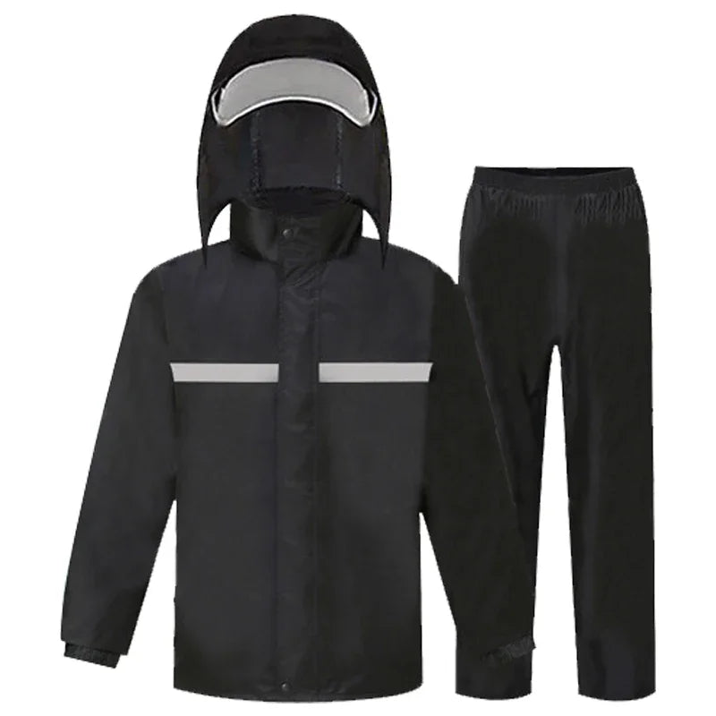 Motorcycle Rain Suit – Full Body Waterproof Jacket & Pants