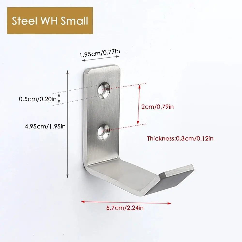 Stainless Steel Helmet Hook – Multi-Purpose Wall Mount Rack