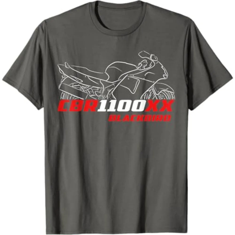 Motorcycle Racing Graphic T-Shirt — Oversized Biker Tee
