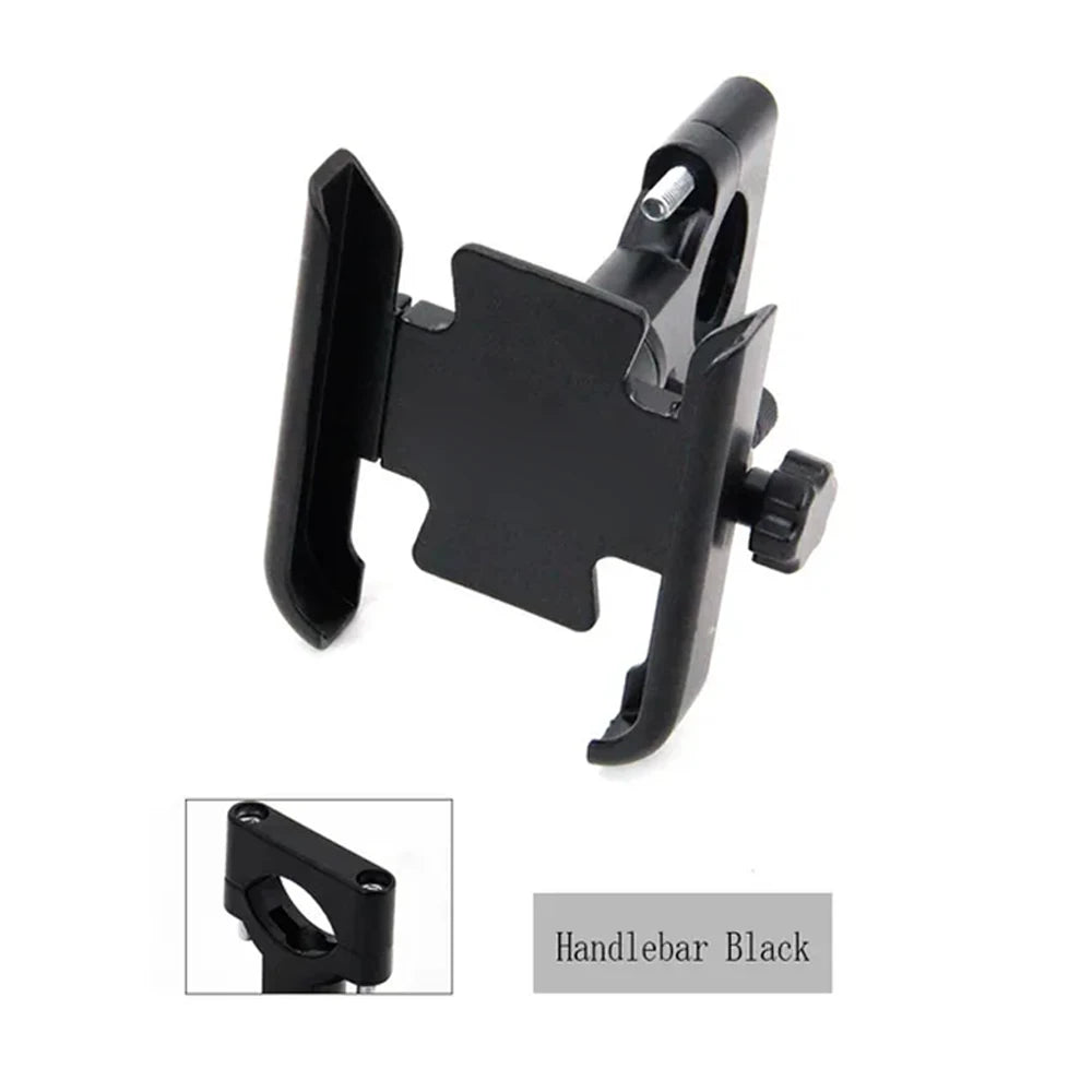 Motorcycle Phone Holder – CNC Aluminum Handlebar & Mirror Mount