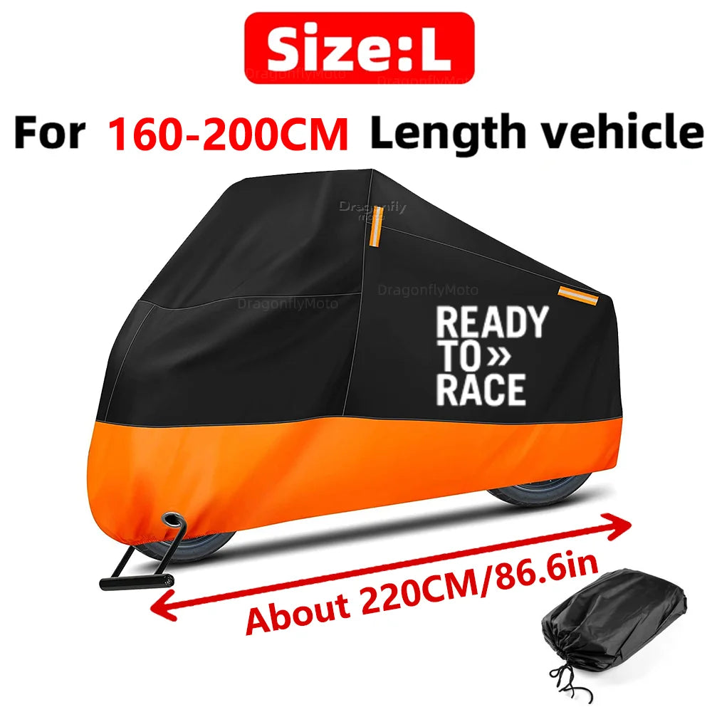 Waterproof Motorcycle Cover 210D – UV & Rain Protection