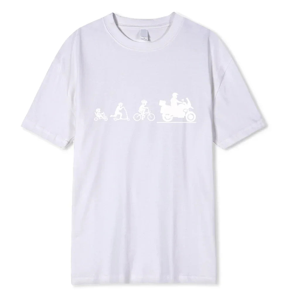 T-shirt à motif de moto tout-terrain et d’aventure – t-shirt moto pour homme