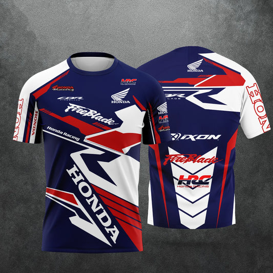 Racing Team Motorcycle Riding T-Shirt – Quick-Dry Breathable