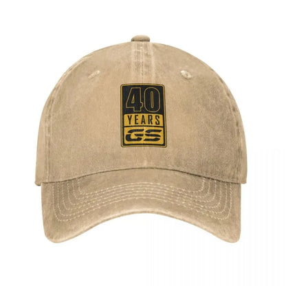 Distressed Motorcycle Baseball Cap – Washed Unisex Outdoor Hat