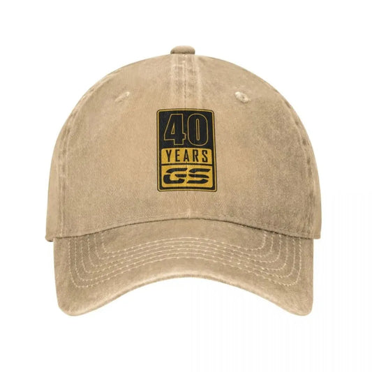 Distressed Motorcycle Baseball Cap – Washed Unisex Outdoor Hat