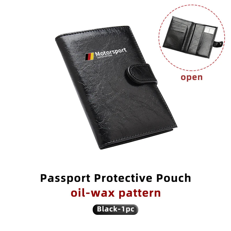 RFID Leather Passport Bag – Travel Wallet Card & Ticket Holder