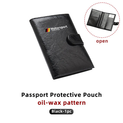 RFID Leather Passport Bag – Travel Wallet Card & Ticket Holder