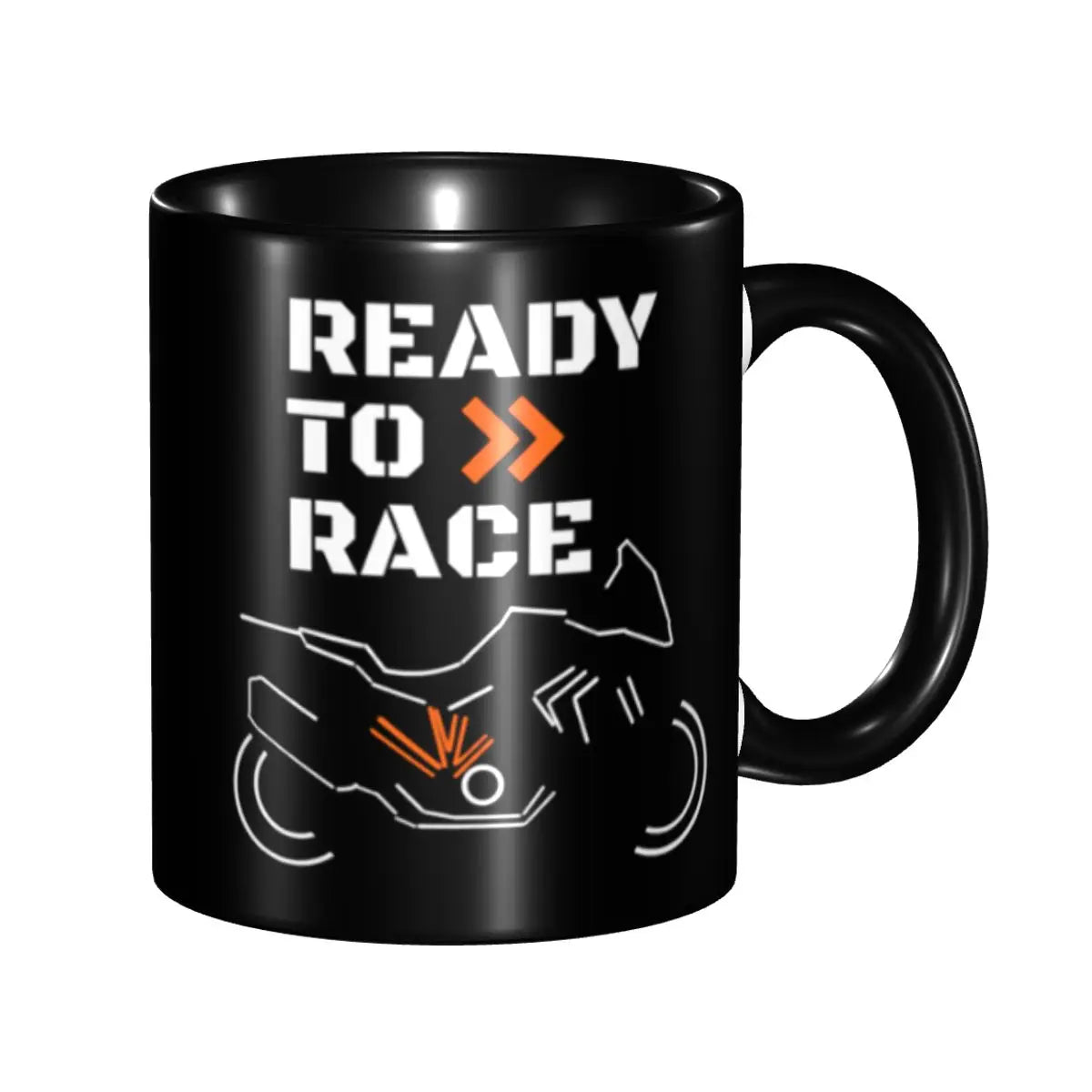 Racing Motorcycle Ceramic Coffee Mug – Biker Gift 330ml