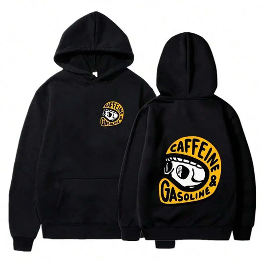 Gothic Skull Motorcycle Hoodie – Thick Pullover for Autumn & Winter