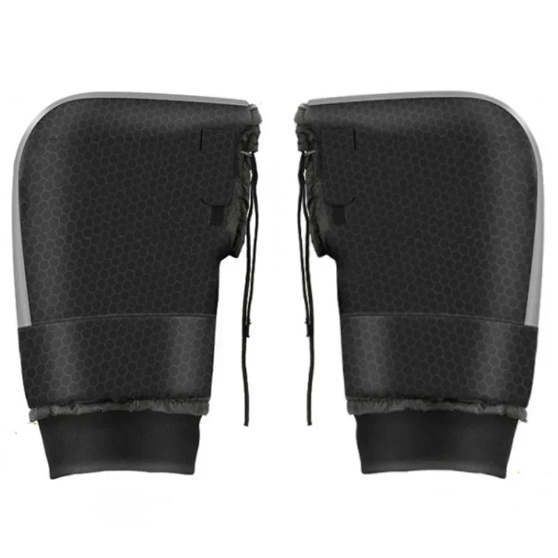 Winter Motorcycle Handlebar Muffs Triple Insulation Waterproof – Reflective