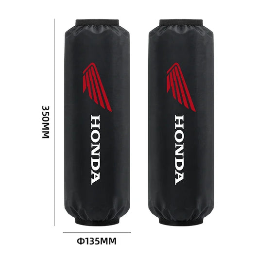 Motorcycle Rear Shock Absorber Protection Cover – 2-Piece Suspension Guard Set