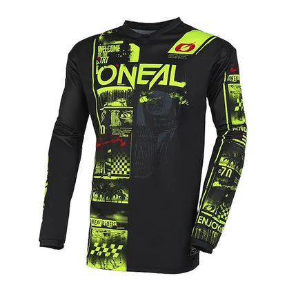 Maglia da motocross traspirante ad asciugatura rapida, maniche lunghe, unisex, da fuoristrada MX e ciclismo da gara