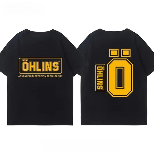 Motorcycle Suspension Graphic T-Shirt | Cotton Oversized Moto Tee