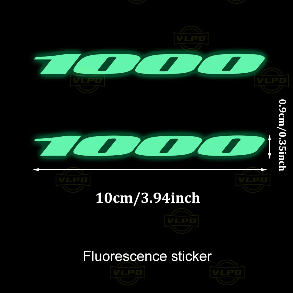 Motorcycle Glow Stickers – Waterproof Reflective Decal Pair