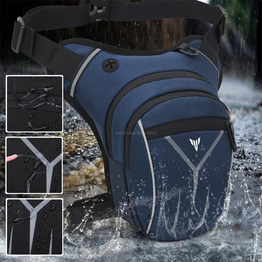 Waterproof Motorcycle Leg Bag – Tactical Drop Waist Pack