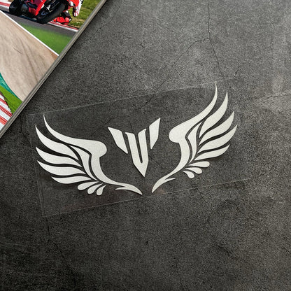 MT Wing Logo Reflective Motorcycle Sticker – Fuel Tank, Windshield & Helmet Decal