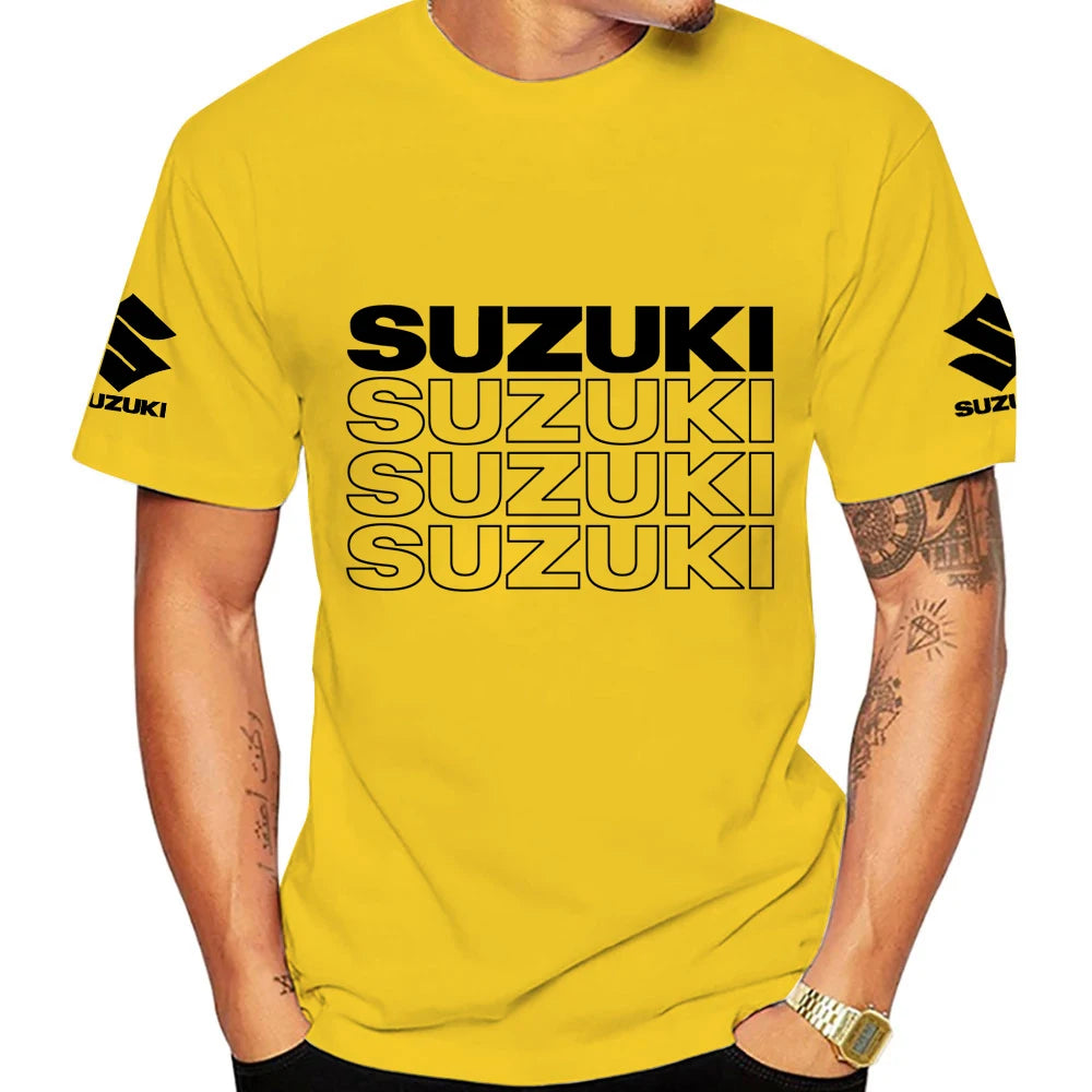 Racing Motorcycle Graphic T-Shirt | Men's 100% Cotton Moto Tee