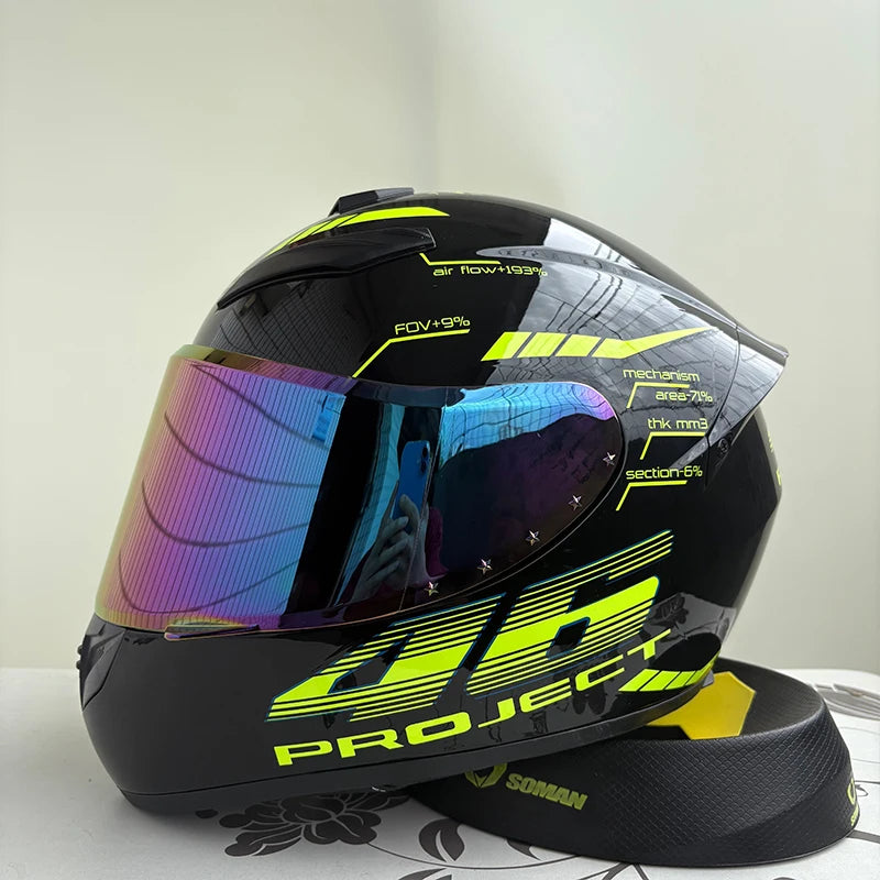 Full Face Motorcycle Helmet – Anti-Fog & Waterproof | Unisex