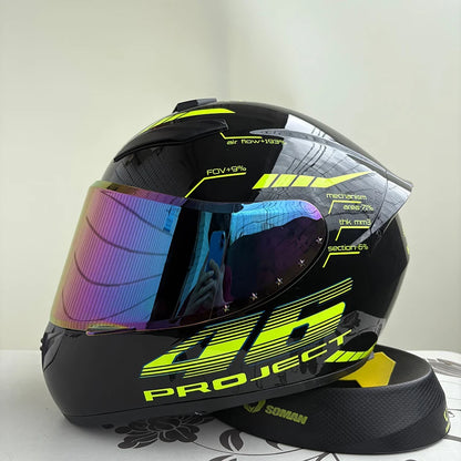 Full Face Motorcycle Helmet – Anti-Fog & Waterproof | Unisex
