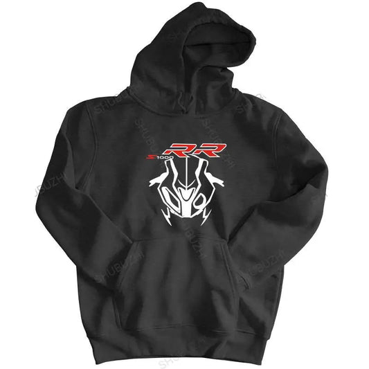 Motorcycle Zip-Up Hoodie for Riders – Slim Fit Moto Print