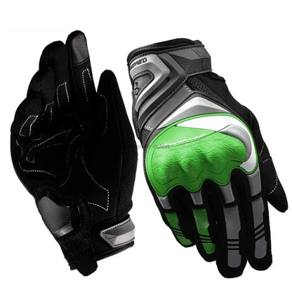 Full-Finger Motorcycle Gloves – Touchscreen, Hard-Shell Knuckle, Breathable