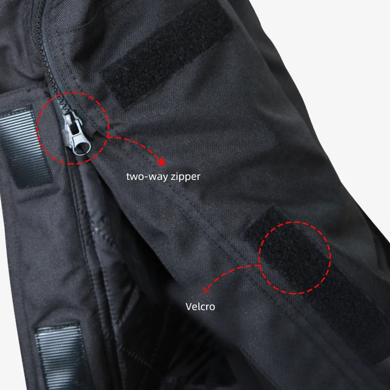 Motorcycle Quick-Release Winter Pants — CE2 Knee Pads