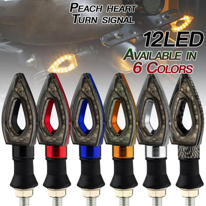 汎用12V LEDブレードウインカー – アンバーSMDインジケーター、10mmステム、2個セット
