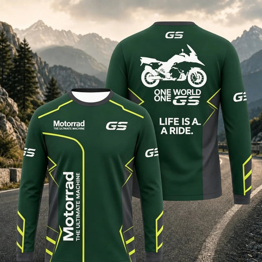 Motorcycle Long Sleeve Riding Jersey – Breathable, Anti-UV, Quick Dry – Men’s Outdoor Sport Shirt