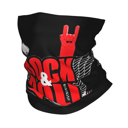 Rock & Skull Graphic Tube Bandana Neck Gaiter – Unisex Face Cover & Balaclava | 24 Designs