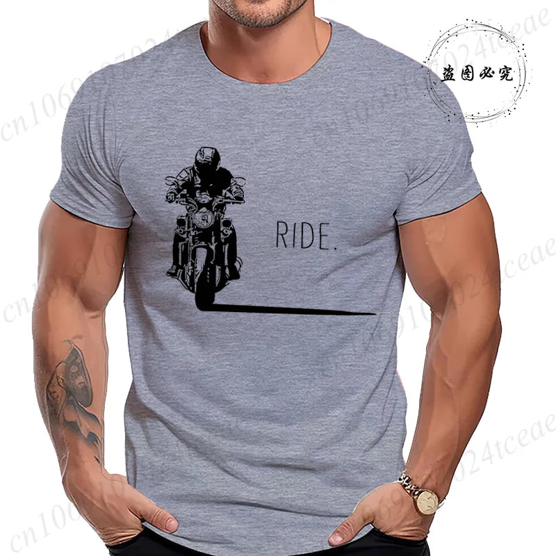 Men's Motorcycle Graphic T-Shirt | Minimalist RIDE. Biker Tee