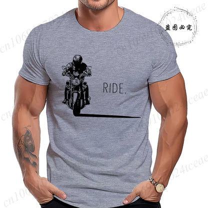 Men's Motorcycle Graphic T-Shirt | Minimalist RIDE. Biker Tee