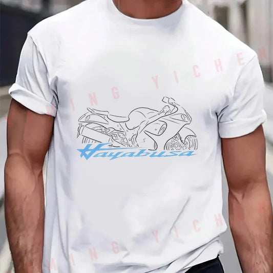 Motorcycle Graphic T-Shirt – 100% Cotton Unisex Moto Tee