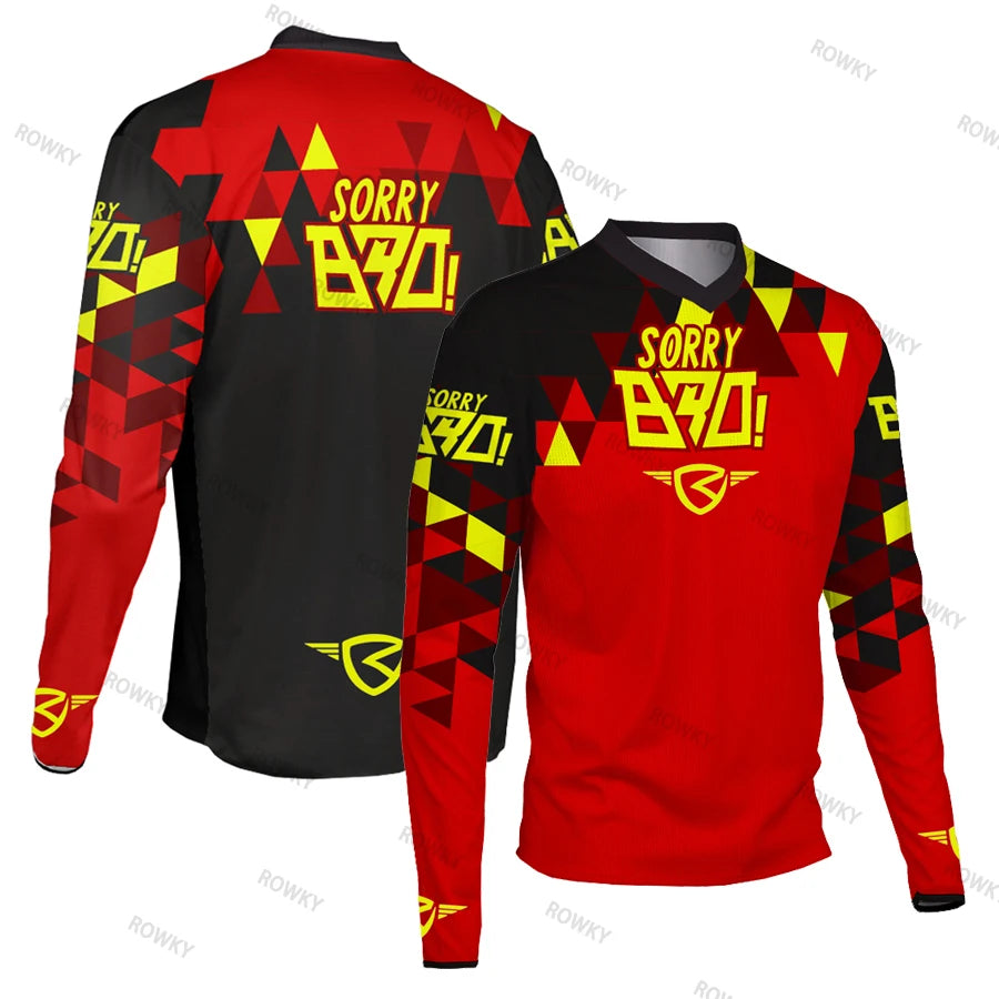 Long Sleeve Motocross Jersey – Quick-Dry Off-Road Shirt for Men & Women