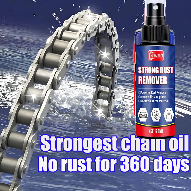 Motorcycle Chain Cleaner & Lube Spray – Rust Remover, Residue Cleaner & Noise Reducer 120ml